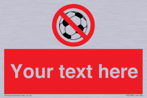 Custom No Ball Games Sign